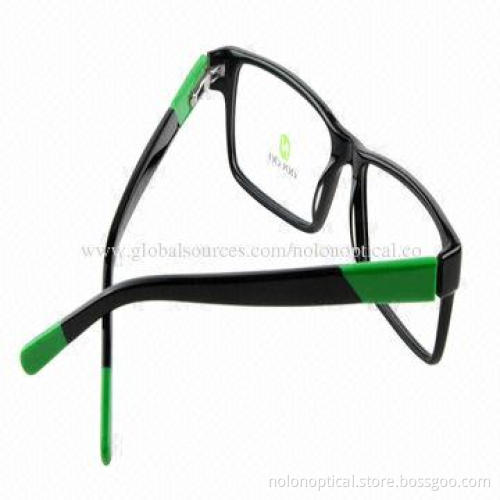 Fashion black acetate optical frame for men, OEM/ODM orders and customized logos are accepted